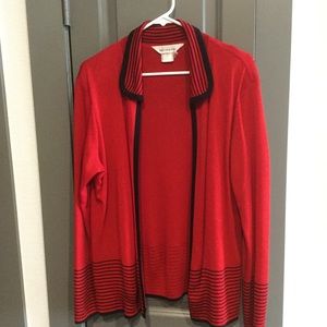 Ladies lightweight cardigan Misook roomy Med. GUC